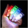 Favor de las vigas de los dedos láser Favores LED LEAULTA LLAVER LENTURA DEL Halloween Conciertos de rave Rave Anillos parpadeantes Red Green Dr Dhsse