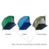 2 Personen Camping -Zelt Einschicht im Freien Anti -UV -Strandzelte Sonnenschutzmaden Schatten zum Angeln Picnic Park 240416