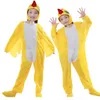 Çocuk Draması Sevimli Küçük Hayvan Sarı Kürk Kuş Performans Kostümü
