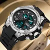 Avanadores de pulso Men's Multi Sports Watch Top Top Luxury Dual Display Relogio Masculino