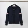 8S59 Mens Hoodies Sweatshirts TB Trendy Brand Red White Blue Woven Cove Cortile Coat Top Trend Casual and Bekväm ren bomullströja