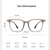 Solglasögon ramar Chashma Men Glasögon Recept Linser TR 90 Light Frame Flexibel Optical Eyewear Studenter Big Circle Spectakles Kvinna