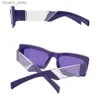 Sunglasses Vintage Small Rectangle Gradient Sunglasses Women 2023 New Fashion Brand Purple Frame Square Sun Glasses Female Elegant Shades Y240416