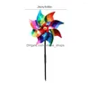 Garden Decorations 1Pcs Windmill Bird Repellent Fruit Reflective Windmills Decoration Protected Accessoreis Drop Delivery Home Patio Dhpy6