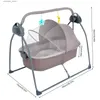 Baby Cribs Baby Cradle Swing 5 Speed Electric Stand Crib Auto Rocking Chair Bed with Remote Control Infant Musical Sleeping Basket L416