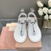 Water Diamond Clamping Flat Bottom Fashion Korean Style Women's Shoes Summer New Guangzhou End High Edition Sandaler