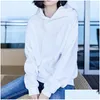 Womens Hoodies Sweatshirts 2023 Hooded Simple All-Match Leisure Oversized Hoodie Style Warm Kawaii Loose Female Red Drop Delivery Appa Dhcou