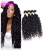 Indian Raw Human Hair Extensions 4 Bundles Water Wave Virgin Hair Water Wave Bundles Wet And Wavy Indian Natural Color4325067