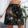 Jupes Midnight Floral Mini Jirt Fashion Fashion Vêtements coréens Vêtements Womans pour l'été