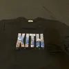 Kith T Shirts Mens 디자이너 T 셔츠 티 셔츠 대형 T 셔츠 티셔츠 100%면화 키트 셔츠 빈티지 짧은 슬리브 미국 크기 S-3XL