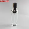 Storage Bottles China Supplier 50ml Glass Lotion Bottle With Aluminum Cap For Personal Skin Care Packaging