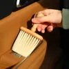 1PCS Wooden Brush Comb Neck Face Duster Barber Hair Sweeping Cutting Styling Tools