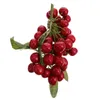 Party Decoration Simulation Blueberry Decor Life Cherries Model Home Plant Litchi Fake Fruit Artificial Foam Raspberry Stems Greenery