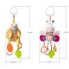 Borne de bonne qualité Baby Rattles en peluche Cartoon Cartoon Animal Toys Mobiles suspendus