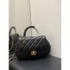 Evening Bags Light Coco Sheepskin Fragrant Wind Small Ling Grid Chain Handbag Luxury High Body Handle Single Shoulder Texture Bag Oblique Is and Unique