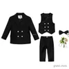 Pakken Flower Boys Wedding Suit Kinderpak Kinderjurk Kids Stage Performance Formele Blazer Suit Baby Birthday Ceremony Costume