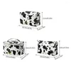 Cosmetic Bags Fashion Cute Makeup Pouch Portable Cow Print Make Up Toiletry Bag Multifunctional Zipper Organizer For Vacation Camping Party