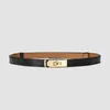 Designer de luxe Femmes fines ceinture de ceinture Fashion All-Match Vintage Taignage Largeur de 1,8 cm Couche à la taille avec des ceintures décoratives robes