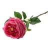 Dekorative Blumen künstlicher blumenwetterresistenter realistischer grüner Blätter Blumenarrangement Rose für Garten Faux Seide