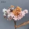 Dekorative Blumen 5 Kopf Künstliche Orchideen Hochzeitshalle Pfingstrose Deckenblumenarrangement Home Wohnzimmer gefälschte Dekor -Pographie Requisiten