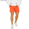 Men's Shorts Mens Cotton Sporting Running Shorts Loose Bodybuilding Sweatpants Fitness Short Pants Jogger Gym Vintage Male Orange Red Shorts Q240416