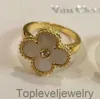 Designer Jewelry Clover Classic Wedding Ring Womens Ring mens love Gold silver chrome heart ring lover gift perfect CCC