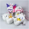 Animali di peluche di peluche imbottiti graziosi coniglio da 8 pollici con frutta p giocattolo kawaii pp cotone cuscino da regalo bambola per bambini giocattoli per bambini consegna goccia g ot7ra