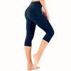 Actieve shorts Capri -legging voor vrouwen Hoog getailleerd met zakken yogabroeken training