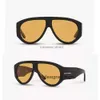 Дизайнер TF Toms Fords Солнцезащитные очки мужчины Cunky Plate Frame FT1044 Негабаритные очки мода для женщин Black Sport Styles Original Box
