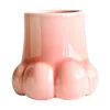 Vases Ceramic Kitten Claw Vase Flower Pot Contemporary Multifunctional Stylish Porcelain Handmade For Cafe Restaurant