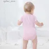 ROMPERS 4PCS Baby Girl Summer Bodysuit süßer neugeborener rosa Jumpsuit Blumenmuster 2022 süßer Kleinkind Jungen Kleinkinder Kleidung Cartoon Strampler L410