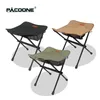 Pacoone Camping Przenośne składane stołki Ultralight Aluminium Stop SHOWAGE Krzesło Mini Krzesło rybackie piknikowe meble Ligh wadze 240407