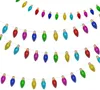 Party Decoration Classic Colorful Lamp Garland Christmas Hanging Banner Full Color Streamer Bakgrund för födelsedag