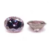 Diamantes soltos Moissanite oval 7x9mm 2Ct Royal Purple Color Vvs Gems de grau para fabricação de jóias