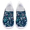 Casual Shoes Cartoon Surgeon Pattern Mesh Loafers For Women 2024 Slip On Sneakers Summer Ladies Sport Woman Flats