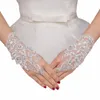 1pair Белые/Красные свадебные перчатки