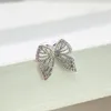 Stud Earrings Fashionable 925 Sterling Silver Dainty Cubic Zirconia Crystal Butterfly Wing Versatile And Personalized Jewelry