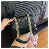 Bags2024 New Small Lingge Embroidered Thread Single Shoulder Crossbody Fashion Chain Women's Bag Trend 75% factory wholesale