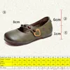 Zapatos casuales Koznoy 1cm 2024 Genuine Leather hueco novedoso Mujeres étnicas Moccassin Soled Flats Hook Lofa Summer Round Toe COMFY