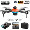 DRONES K102 MAX BROSSELless Drone 4K Professional HD Dual Camera Optical Flow Obstacle évitement Aérien Photographie Pliable Quadcoptère 240416