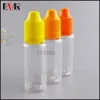 収納ボトル1000pcs 20ml透明な点眼薬ボトルが長い薄い先端と子どもの手入れのキャップがe液体のために空の補充可能