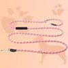 Dog Collars Leash Accessories Cotton And Linen Material Double End Reflect Light Multiple Colors Clasper Free Regulation