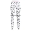 Женские спортивные костюмы Crescent Moon Print Solid Color Leggings Summer Women Bunders 2 Kind Style Chic Bodycon Bants наряды S-XL Q0527 DHFHO