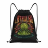 custom Funny Cathulhu Cat Cthulhu Drawstring Bag for Training Yoga Backpacks Men Women Sports Gym Sackpack W1zx#