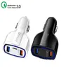 3PORT CAR Зарядное устройство 35A USB QC30 Typec Fast Charging для iPhone 12 11 Xiaomi Samsung Huawei Mini Quick Chargers Adapter4415076