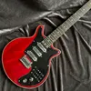 Brian May Electric Guitar Solid Body Rosewood Tofriet Red Kolor Floyd Tremolo Bridge 3 Burns Pickups Wysoka jakość Guitarra Darmowa wysyłka