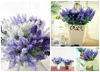 Dekorativa blommor Fashion 10 huvuden Artificial Lavender Flower Silk Romantic for Birthday Party Festival Wedding Home Decoration