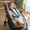 Barnvagnsdelar tillbehör baby barnvagn kudde universal baby barnvagnar säte vinter mjuk och bekväma bomullstillbehör Q240417