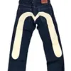 Jeans masculin jeans baggy pantalon rock hip-hop américain m grand motif imprimer la tendance pantalon décontracté droit