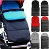Barnvagnsdelar Tillbehör tjockt varmt fotskydd för barnvagnar Universal Childrens Car Pad Cotton Lämplig för höst- och vintern Q240416